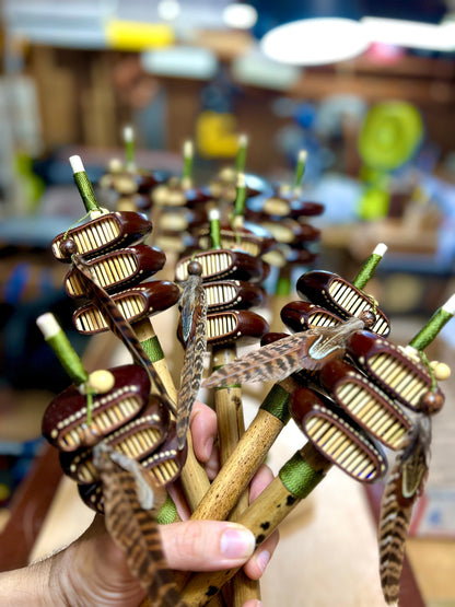 Handcrafted Natural Seed Rattles